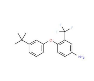 4-[3-(tert-Butyl)phenoxy]-3-(trifluoromethyl)-phenylamine - chemical structure image