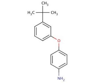 4-[3-(tert-Butyl)phenoxy]aniline - chemical structure image