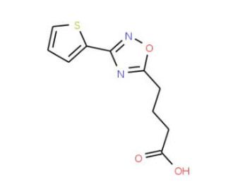 4-(3-thien-2-yl-1,2,4-oxadiazol-5-yl)butanoic acid (CAS 849925-06-0) - chemical structure image