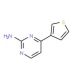 4-(3-Thienyl)-2-pyrimidinamine (CAS 206564-03-6) - chemical structure image