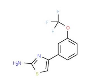 4-(3-Trifluoromethoxy-phenyl)-thiazol-2-ylamine (CAS 436151-97-2) - chemical structure image