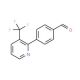 4-[3-(Trifluoromethyl)-2-pyridinyl]-benzene carbaldehyde (CAS 847446-85-9) - chemical structure image