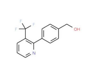 {4-[3-(Trifluoromethyl)-2-pyridinyl]-phenyl}methanol (CAS 1092352-38-9) - chemical structure image