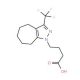 4-[3-(Trifluoromethyl)-5,6,7,8-tetrahydro-cyclohepta[c]pyrazol-1(4H)-yl]butanoic acid - chemical structure image