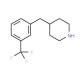 4-(3-Trifluoromethyl-benzyl)-piperidine (CAS 37581-28-5) - chemical structure image