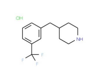4-(3-Trifluoromethyl-benzyl)-piperidine hydrochloride (CAS 37581-29-6) - chemical structure image