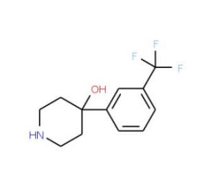 4-[3-(Trifluoromethyl)phenyl]-4-piperidinol (CAS 2249-28-7) - chemical structure image
