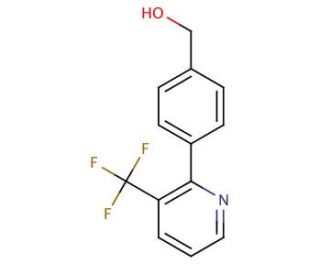 4-[3-(Trifluoromethyl)pyridin-2-yl]benzyl alcohol - chemical structure image