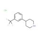 4-(3-Trifluoromethylphenyl)piperidine HCl (CAS 6652-16-0) - chemical structure image