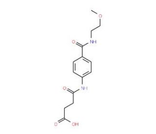 4-(4-{[(2-Methoxyethyl)amino]carbonyl}anilino)-4-oxobutanoic acid - chemical structure image