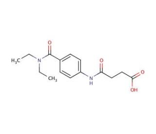 4-{4-[(Diethylamino)carbonyl]anilino}-4-oxobutanoic acid - chemical structure image