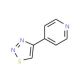 4-(4-1,2,3-Thiadiazolyl)pyridine (CAS 102253-71-4) - chemical structure image