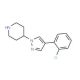 4-[4-(2-Chlorophenyl)-1H-pyrazol-1-yl]piperidine (CAS 902836-42-4) - chemical structure image