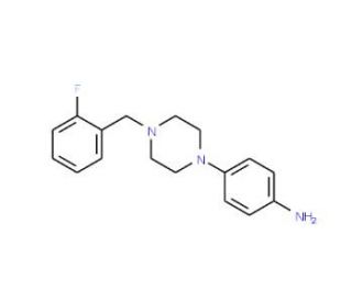 4-[4-(2-Fluoro-benzyl)-piperazin-1-yl]-phenylamine - chemical structure image