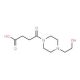 4-[4-(2-Hydroxy-ethyl)-piperazin-1-yl]-4-oxo-butyric acid (CAS 717904-43-3) - chemical structure image