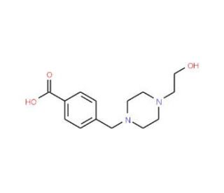 4-[4-(2-Hydroxy-ethyl)-piperazin-1-ylmethyl]-benzoic acid - chemical structure image