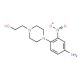 4-[4-(2-Hydroxyethyl)piperazin-1-yl]-3-nitroaniline - chemical structure image