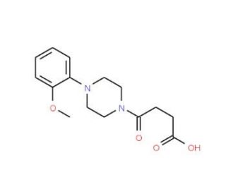 4-[4-(2-Methoxy-phenyl)-piperazin-1-yl]-4-oxo-butyric acid - chemical structure image