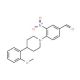 4-[4-(2-Methoxyphenyl)piperidino]-3-nitrobenzaldehyde (CAS 301334-92-9) - chemical structure image