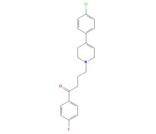 4-[4-(4-Chlorophenyl)-3,6-dihydro-1(2H)-pyridinyl]-1-(4-fluorophenyl)-1-butanone (CAS 52669-92-8) - chemical structure image