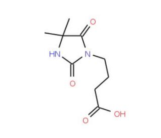 4-(4,4-Dimethyl-2,5-dioxo-imidazolidin-1-yl)-butyric acid - chemical structure image