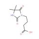 4-(4,4-Dimethyl-2,5-dioxo-imidazolidin-1-yl)-butyric acid - chemical structure image