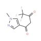 4,4,4-Trifluoro-1-(1-methyl-1H-pyrazol-4-yl)-butane-1,3-dione (CAS 1005592-50-6) - chemical structure image