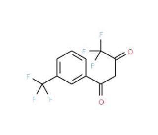 4,4,4-trifluoro-1-[3-(trifluoromethyl)phenyl]butane-1,3-dione (CAS 94856-24-3) - chemical structure image