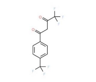 4,4,4-Trifluoro-1-(4-trifluoromethylphenyl)-1,3-butanedione (CAS 165328-10-9) - chemical structure image