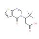 4,4,4-trifluoro-3-(4-oxothieno[2,3-d]pyrimidin-3(4H)-yl)butanoic acid - chemical structure image