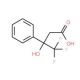 4,4,4-trifluoro-3-hydroxy-3-phenylbutanoic acid - chemical structure image