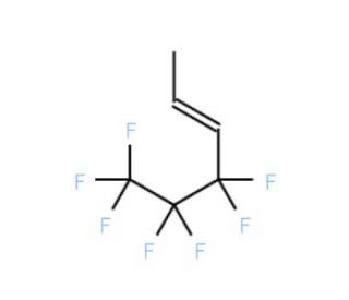 4,4,5,5,6,6,6-Heptafluoro-2-hexene (CAS 355-95-3) - chemical structure image