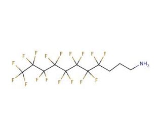 4,4,5,5,6,6,7,7,8,8,9,9,10,10,11,11,11-Heptadecafluoroundecylamine (CAS 139175-50-1) - chemical structure image