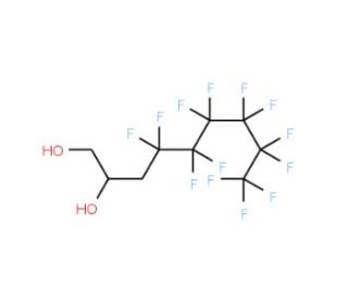 4,4,5,5,6,6,7,7,8,8,9,9,9-Tridecafluorononane-1,2-diol (CAS 107650-06-6) - chemical structure image