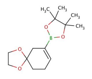 4,4,5,5-Tetramethyl-2-(1,4-dioxaspiro[4.5]dec-7-en-7-yl)-1,3,2-dioxaborolane (CAS 1049730-46-2) - chemical structure image
