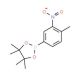4,4,5,5-Tetramethyl-2-(4-methyl-3-nitrophenyl)-1,3,2-dioxaborolane (CAS 1072945-06-2) - chemical structure image
