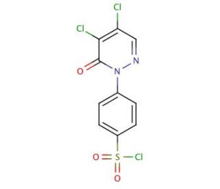 4-(4,5-dichloro-6-oxopyridazin-1(6H)-yl)benzenesulfonyl chloride (CAS 4003-65-0) - chemical structure image