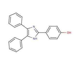 4-(4,5-Diphenyl-2-imidazolyl)phenol (CAS 1752-94-9) - chemical structure image