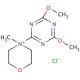 4-(4,6-Dimethoxy-1,3,5-triazin-2-yl)-4-methylmorpholinium chloride (CAS 3945-69-5) - chemical structure image
