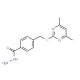 4-(4,6-Dimethyl-pyrimidin-2-ylsulfanylmethyl)-benzoic acid hydrazide - chemical structure image