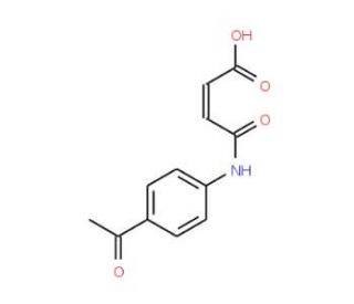 4-(4-Acetylanilino)-4-oxo-2-butenoic acid (CAS 24870-12-0) - chemical structure image