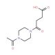 4-(4-acetylpiperazin-1-yl)-4-oxobutanoic acid - chemical structure image