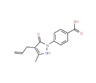 4-(4-Allyl-5-hydroxy-3-methyl-pyrazol-1-yl)-benzoic acid - chemical structure image