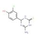 4-(4-Amino-6-mercapto-1,2-dihydro-1,3,5-triazin-2-yl)-2-chlorophenol - chemical structure image
