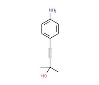 4-(4-Amino-phenyl)-2-methyl-but-3-yn-2-ol - chemical structure image