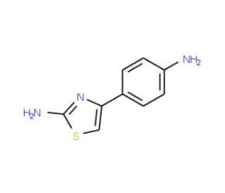 4-(4-Amino-phenyl)-thiazol-2-ylamine (CAS 3673-53-8) - chemical structure image