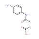 4-(4-Aminoanilino)-4-oxobutanoic acid (CAS 5415-22-5) - chemical structure image