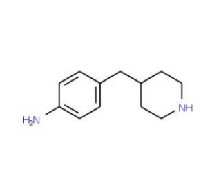 4-(4-Aminophenylmethyl)piperidine (CAS 37581-35-4) - chemical structure image