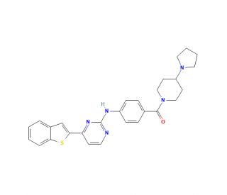 [4-[(4-Benzo[b]thien-2-yl-2-pyrimidinyl)amino]phenyl][4-(1-pyrrolidinyl)-1-piperidinyl]-methanone (CAS 873225-46-8) - chemica
