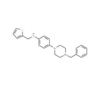 [4-(4-Benzyl-piperazin-1-yl)-phenyl]-thiophen-2-ylmethyl-amine - chemical structure image